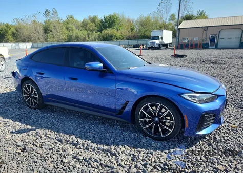 2024 BMW I4 xDrive 40 z USA, uszkodzony, nr VIN WBY83FB03RFS41232